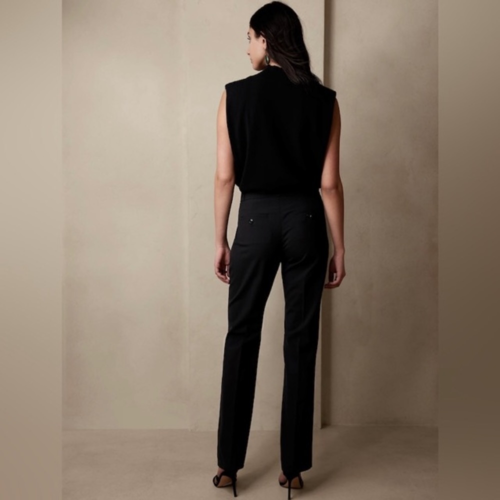 NWT! Banana Republic Logan Straight Bootcut Wool Blend Pants - ALL SHORT SIZES - Picture 3 of 5